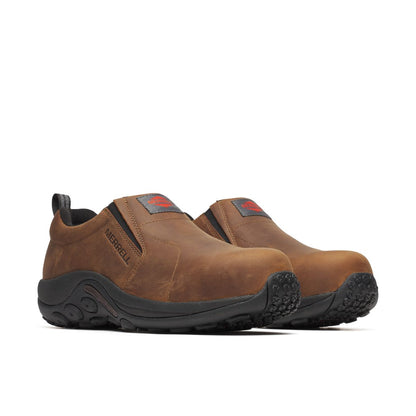 Men - Jungle Moc Leather Hi-Vis Carbon Fiber Low Wide Width - Slip Ons / Merrell Sale