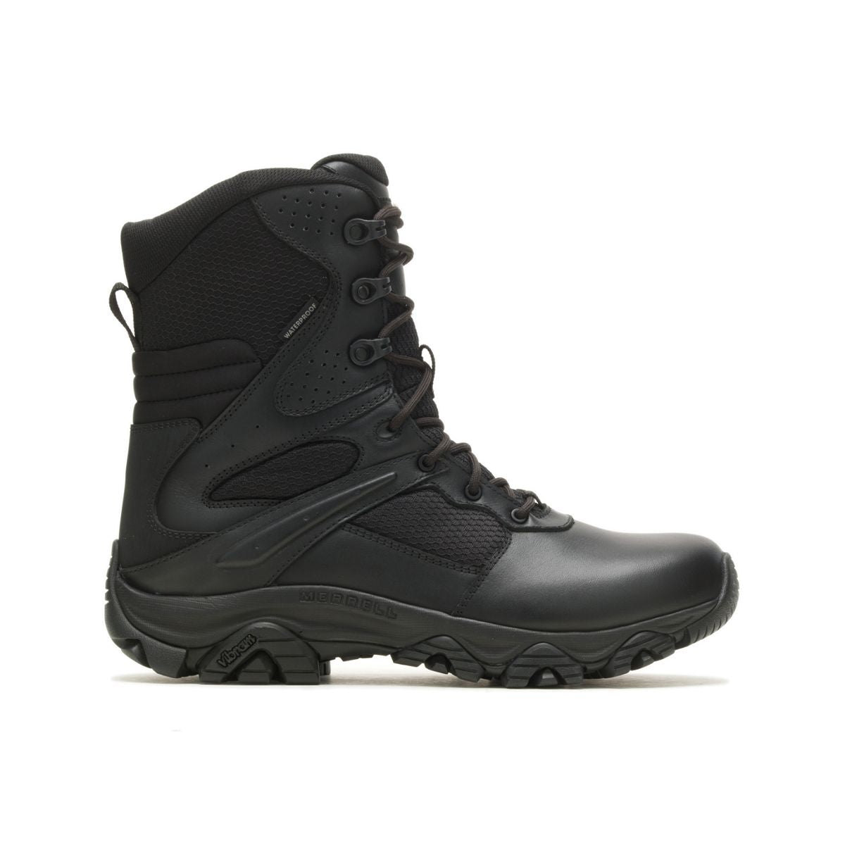 Men Moab 3 8" Tactical Zip Waterproof Wide Boots / Merrell Outlet