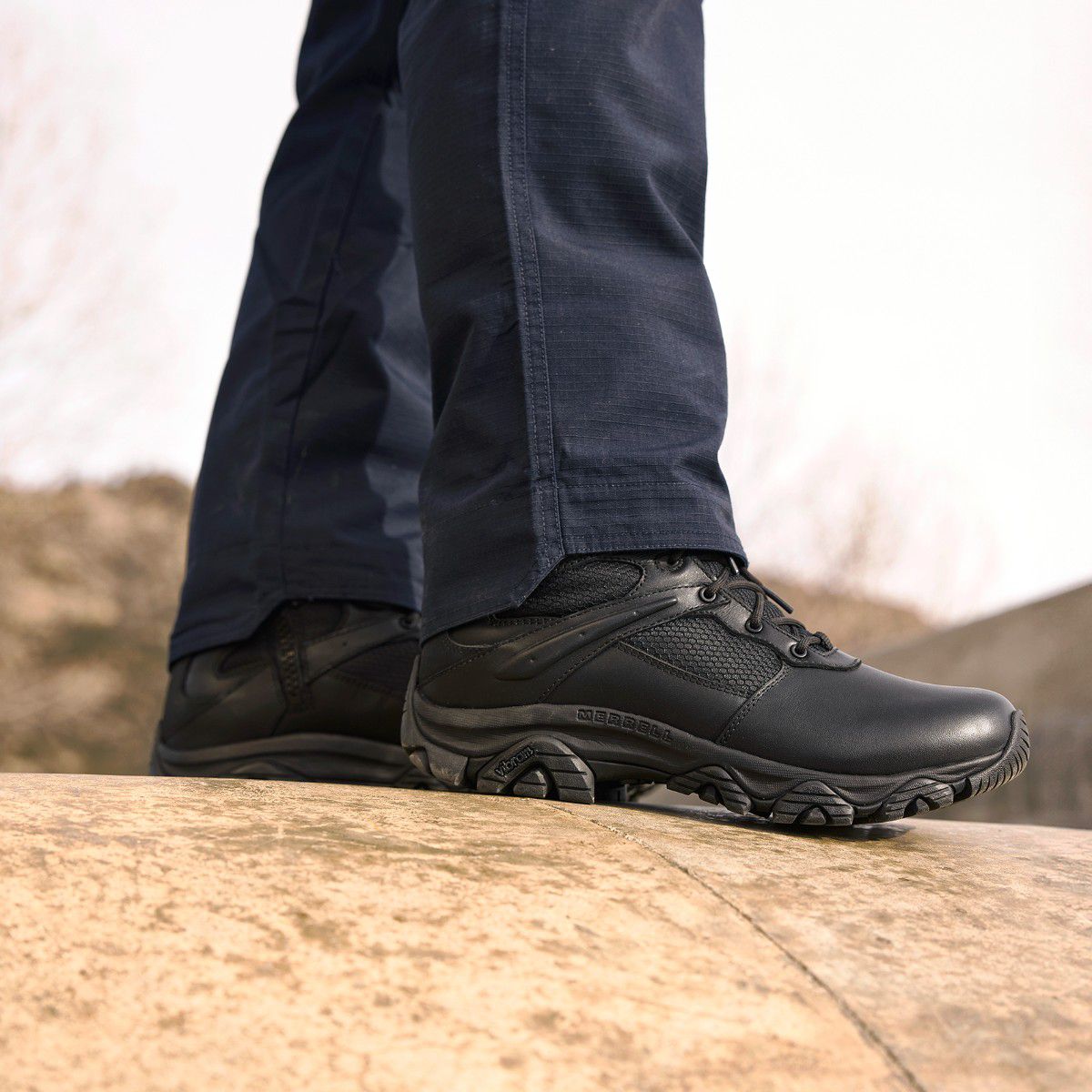 Men Moab 3 8" Tactical Zip Waterproof Wide Boots / Merrell Outlet